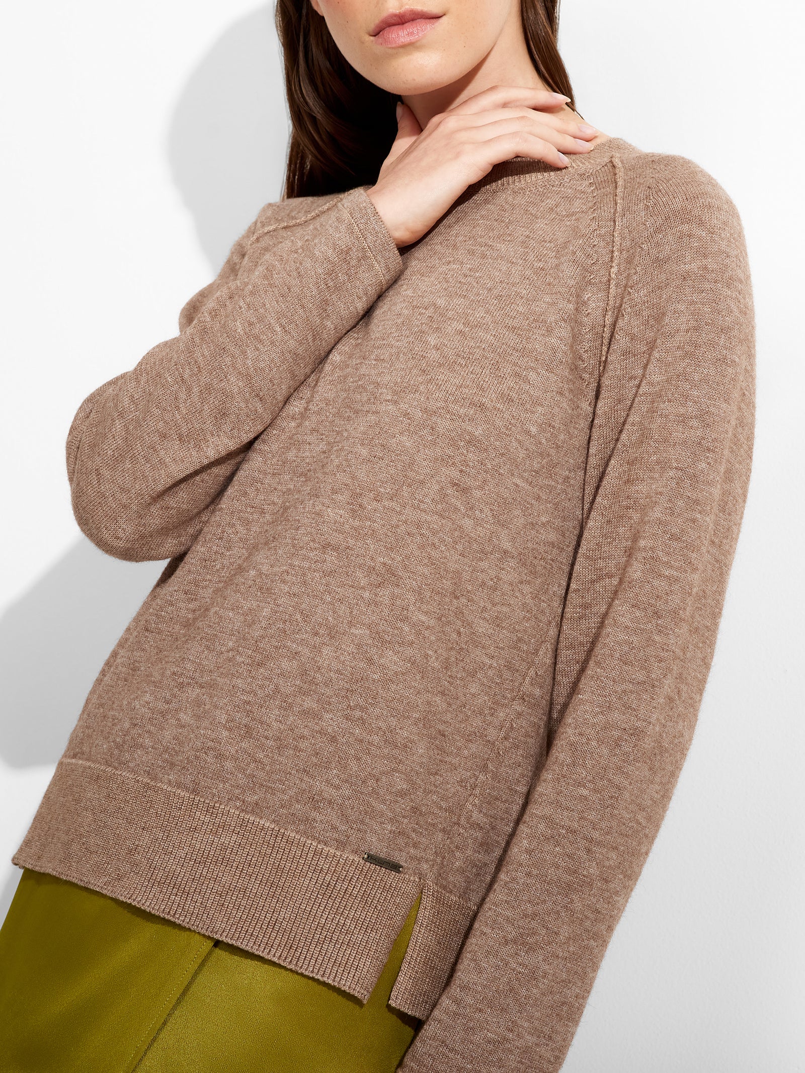 Beige Cotton Zucca Sweater