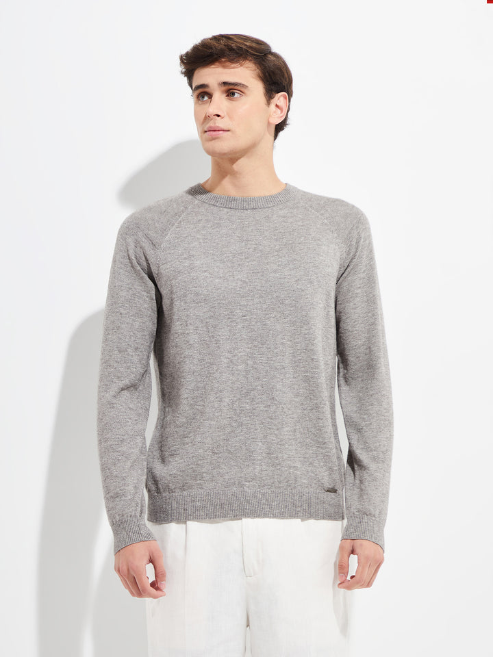 Yordan Grey Cotton Sweater