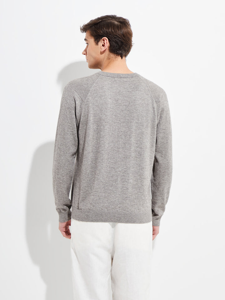 Yordan Grey Cotton Sweater