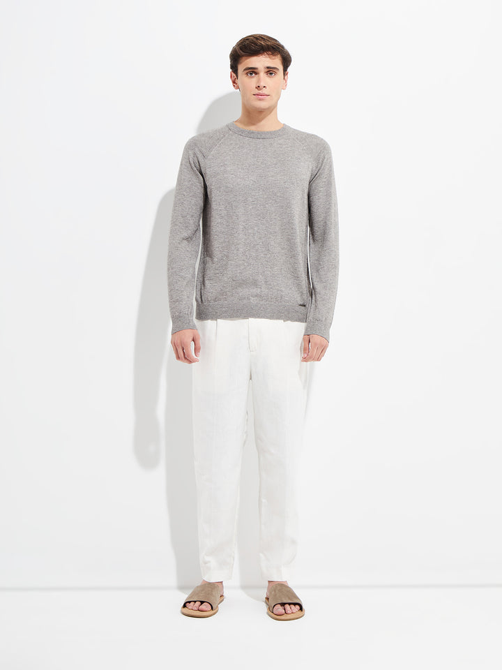 Yordan Grey Cotton Sweater