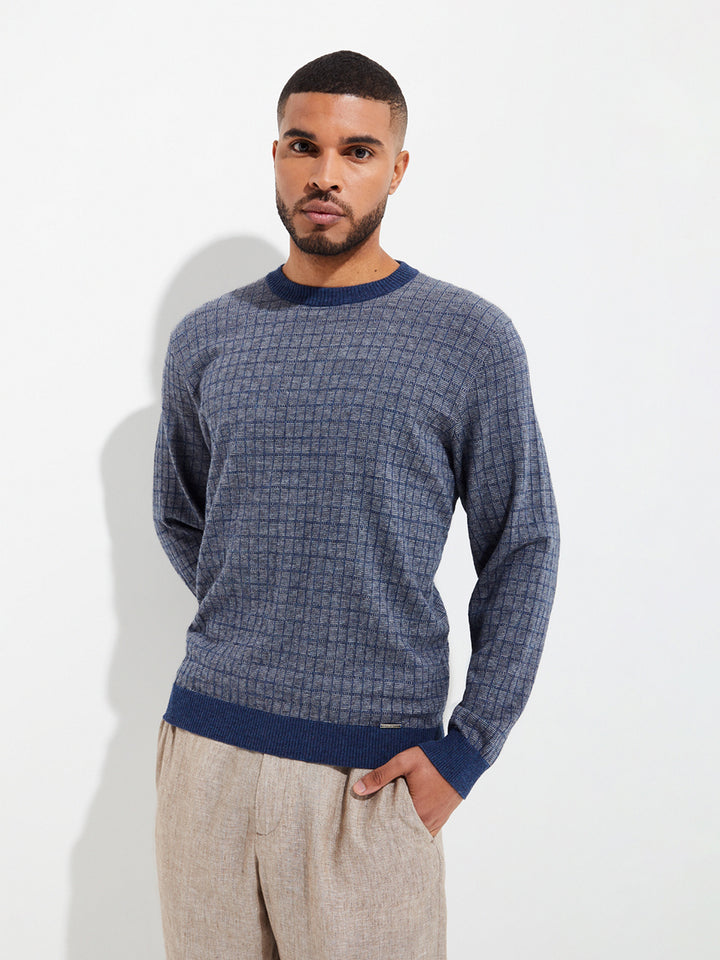 Ygnacio Grey Cotton Sweater