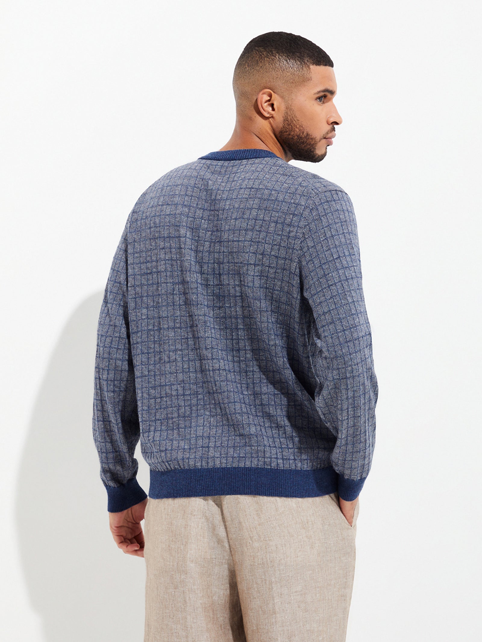 Ygnacio Grey Cotton Sweater