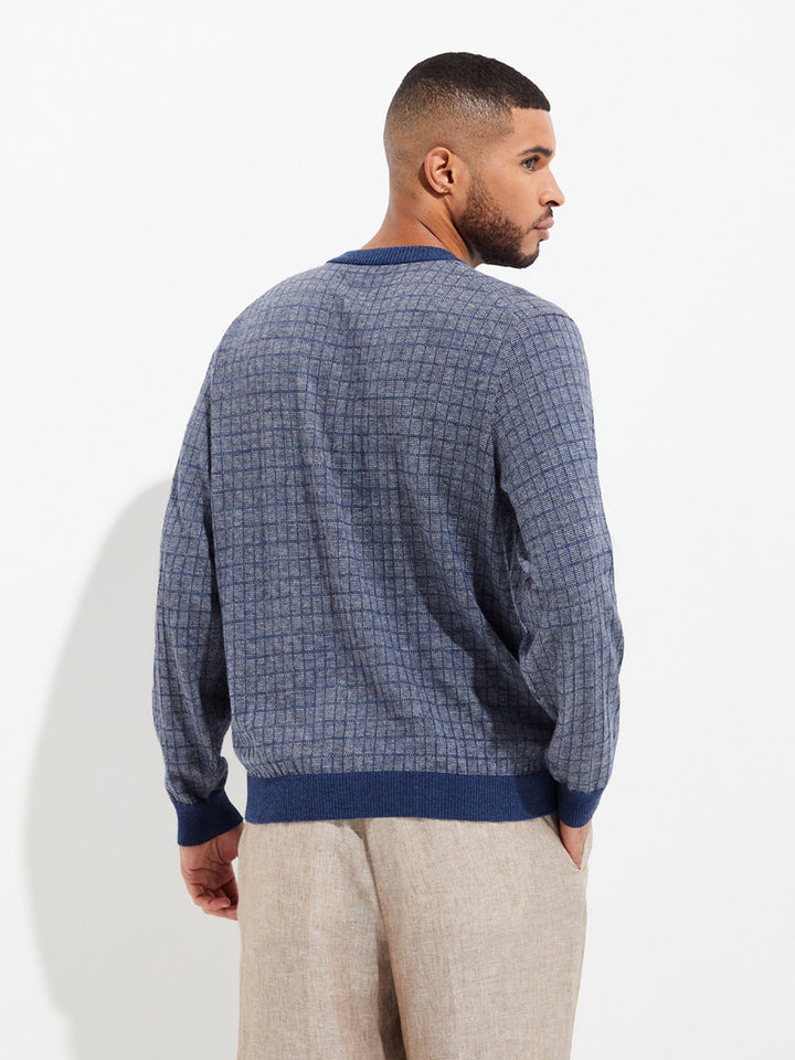 Ygnacio Grey Cotton Sweater