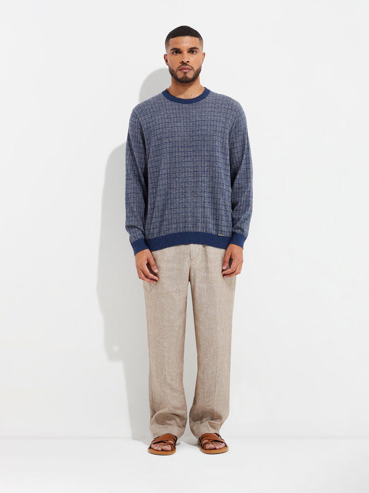 Ygnacio Grey Cotton Sweater