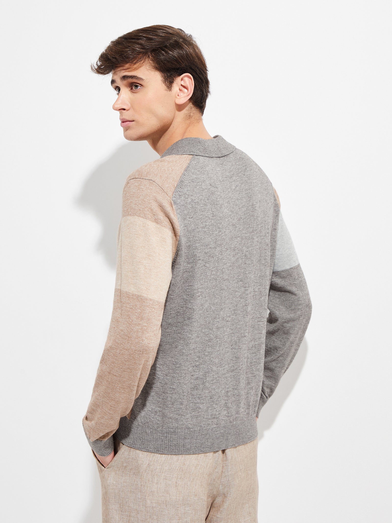 Yvan Gray Cotton Sweater