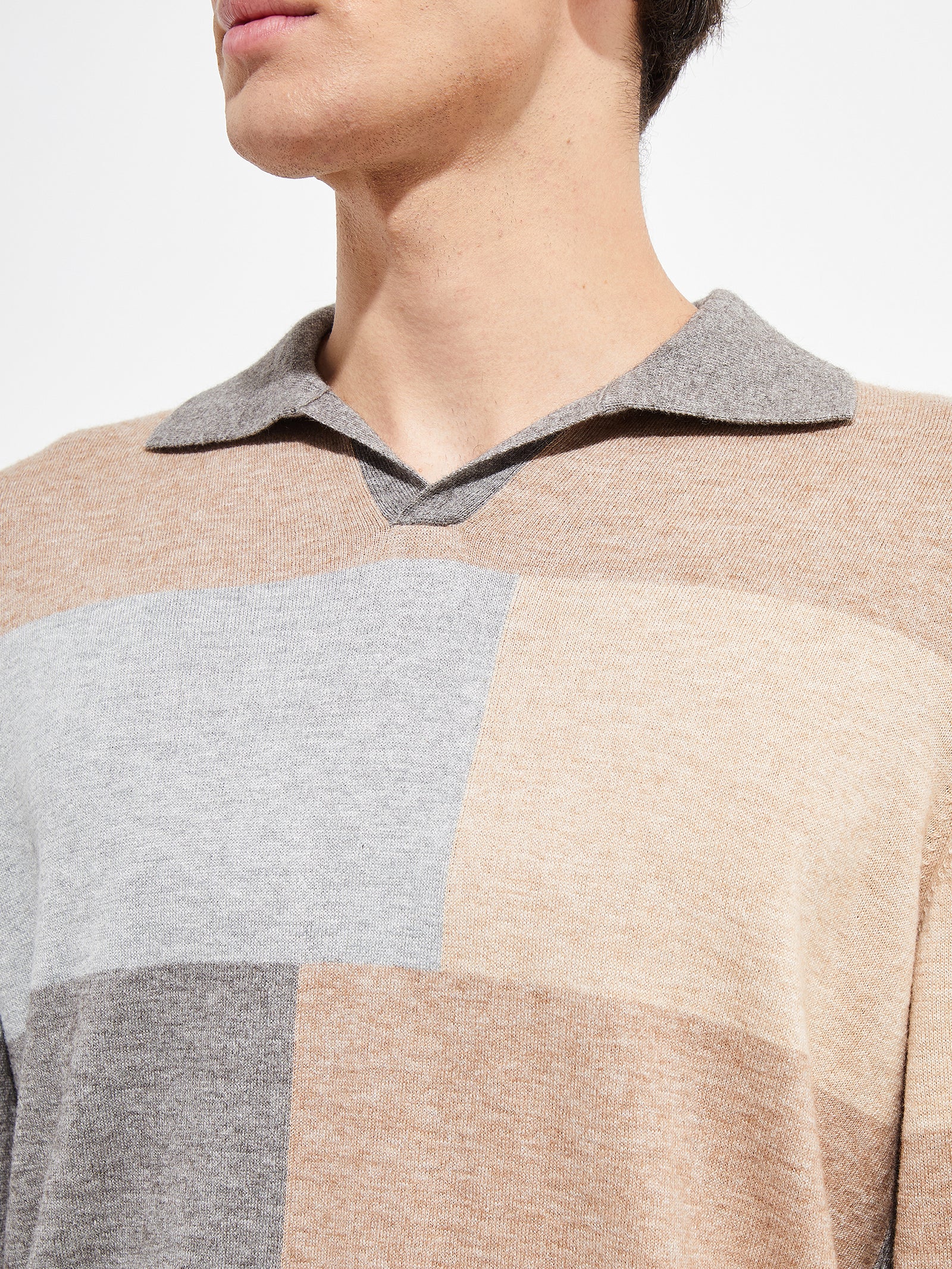 Yvan Gray Cotton Sweater