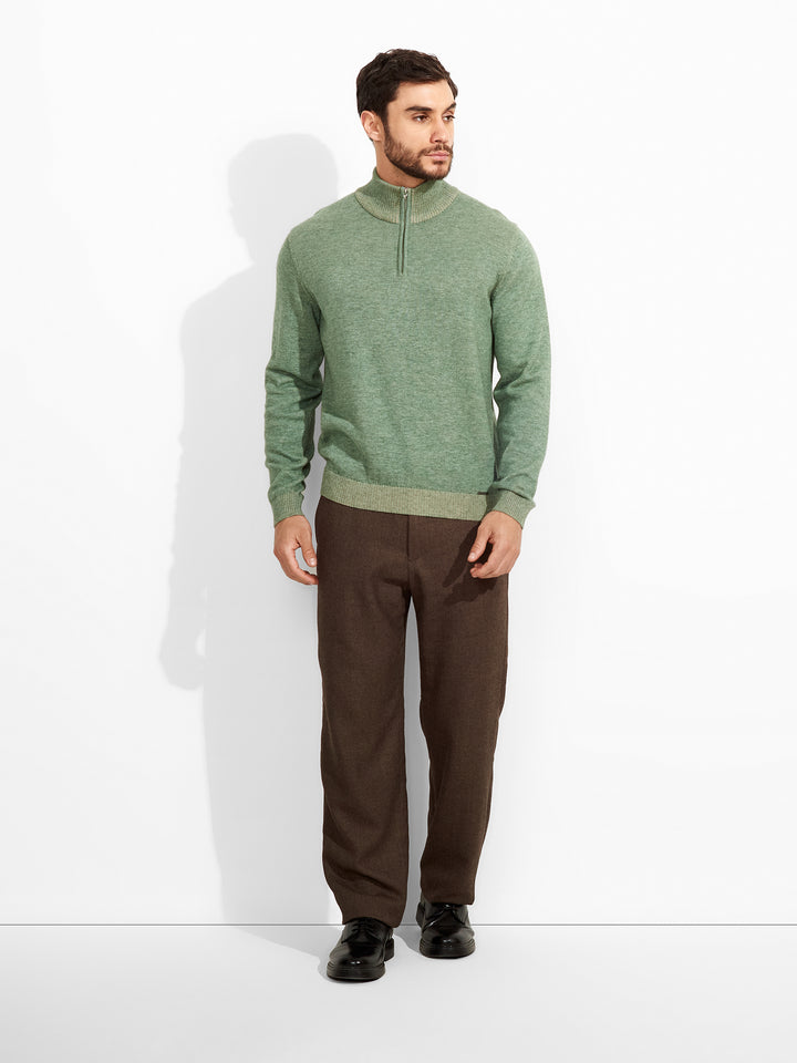 Zola Green Cotton Sweater
