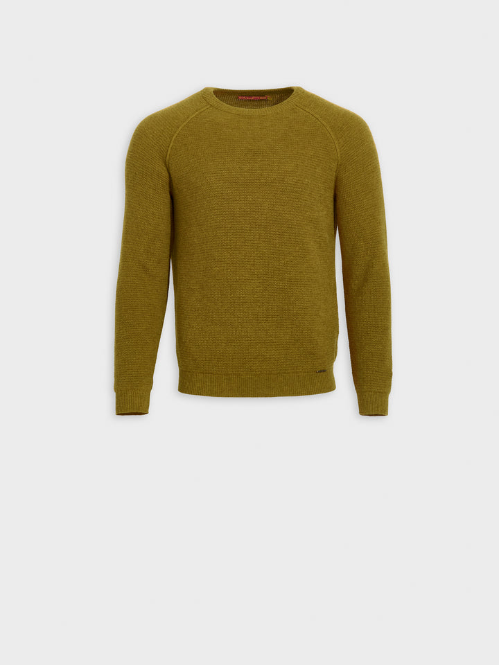 Zeus Yellow Cotton Sweater