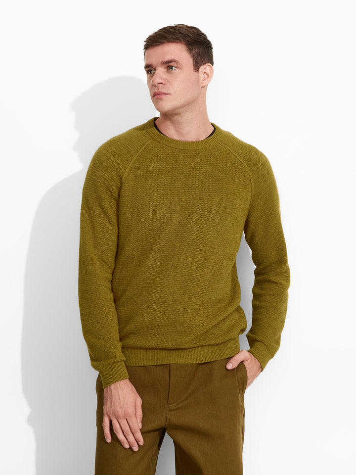 Zeus Yellow Cotton Sweater