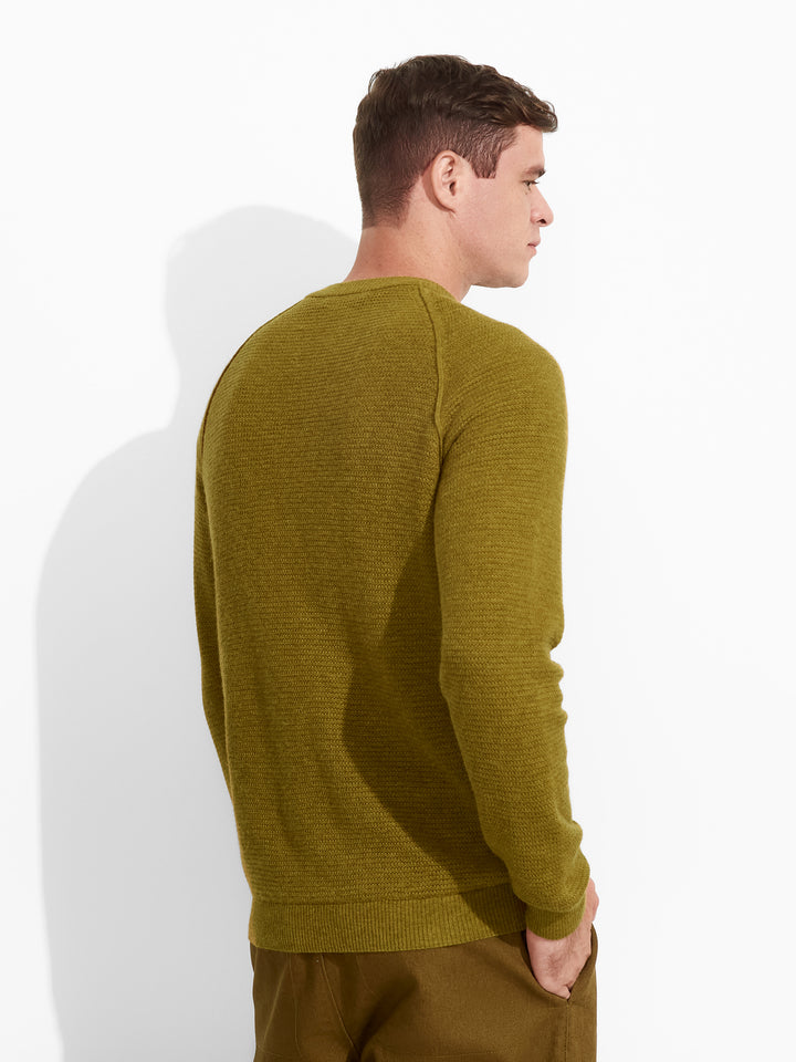 Zeus Yellow Cotton Sweater