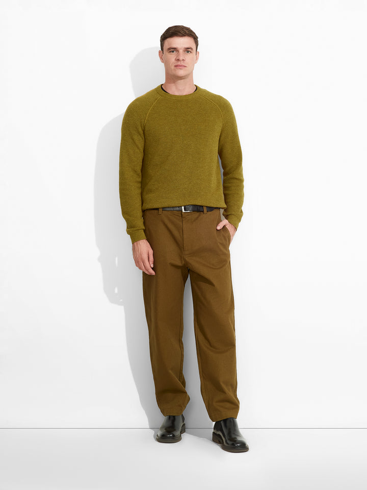 Zeus Yellow Cotton Sweater