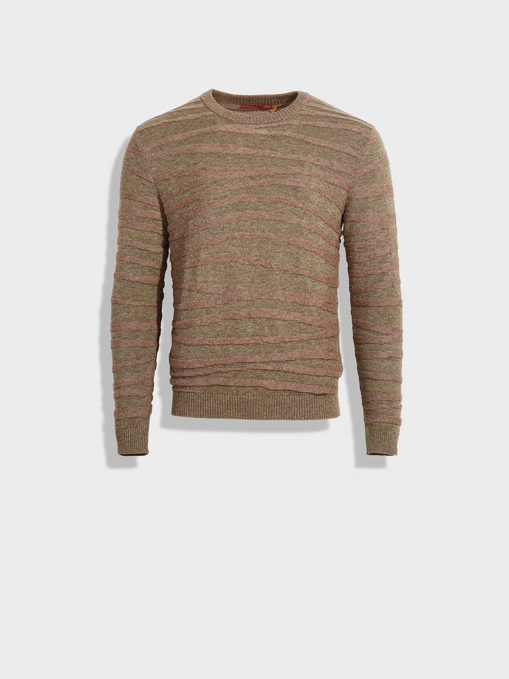 Zion Beige Cotton Sweater