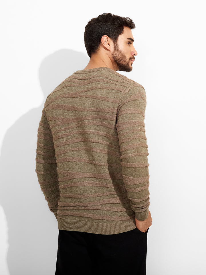 Zion Beige Cotton Sweater