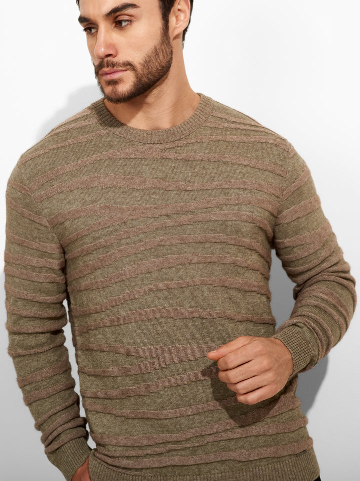 Zion Beige Cotton Sweater
