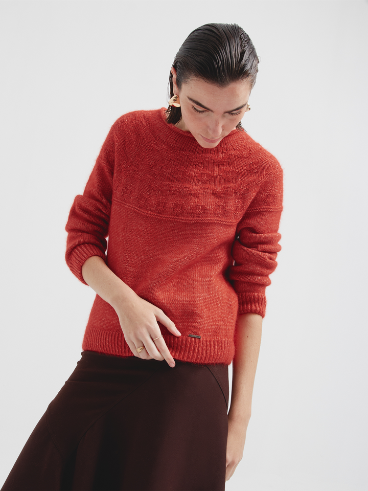 Cristie Pink Cotton Sweater