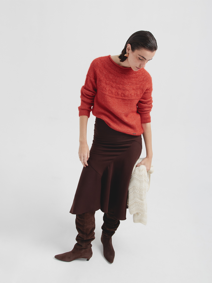 Cristie Pink Cotton Sweater