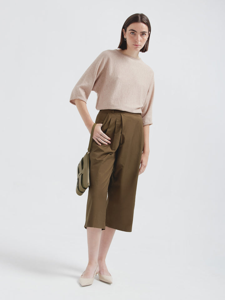 Cotton Zwing Polo Shirt in Green