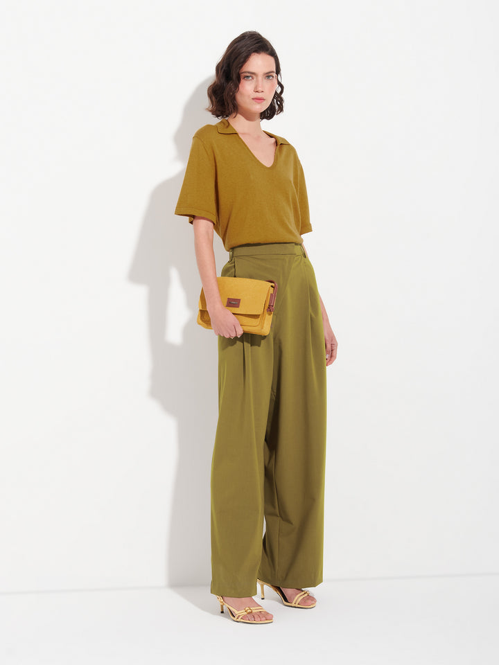 Polo Zymba De Algodón Color Amarillo