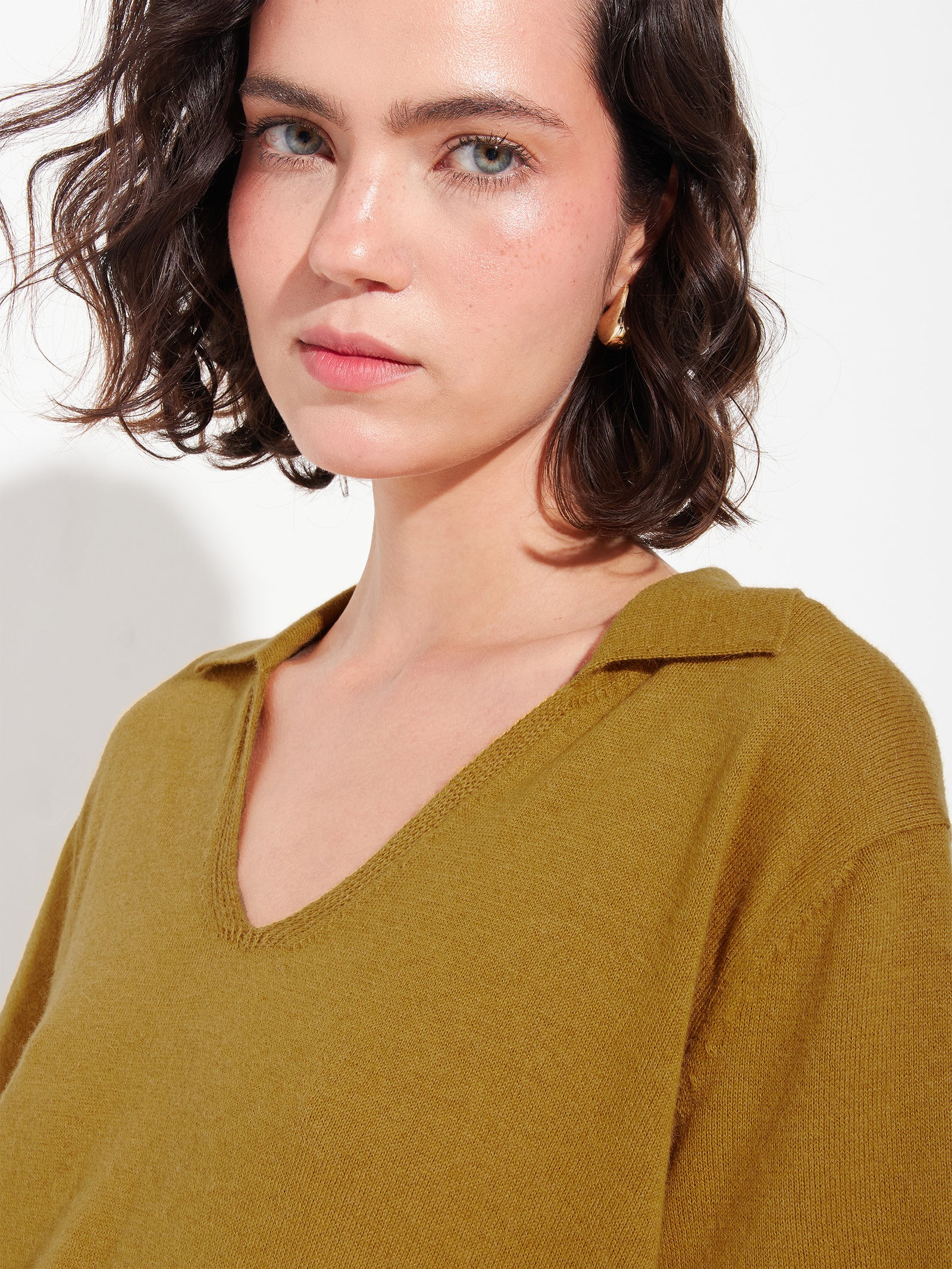 Yellow Cotton Zymba Polo Shirt
