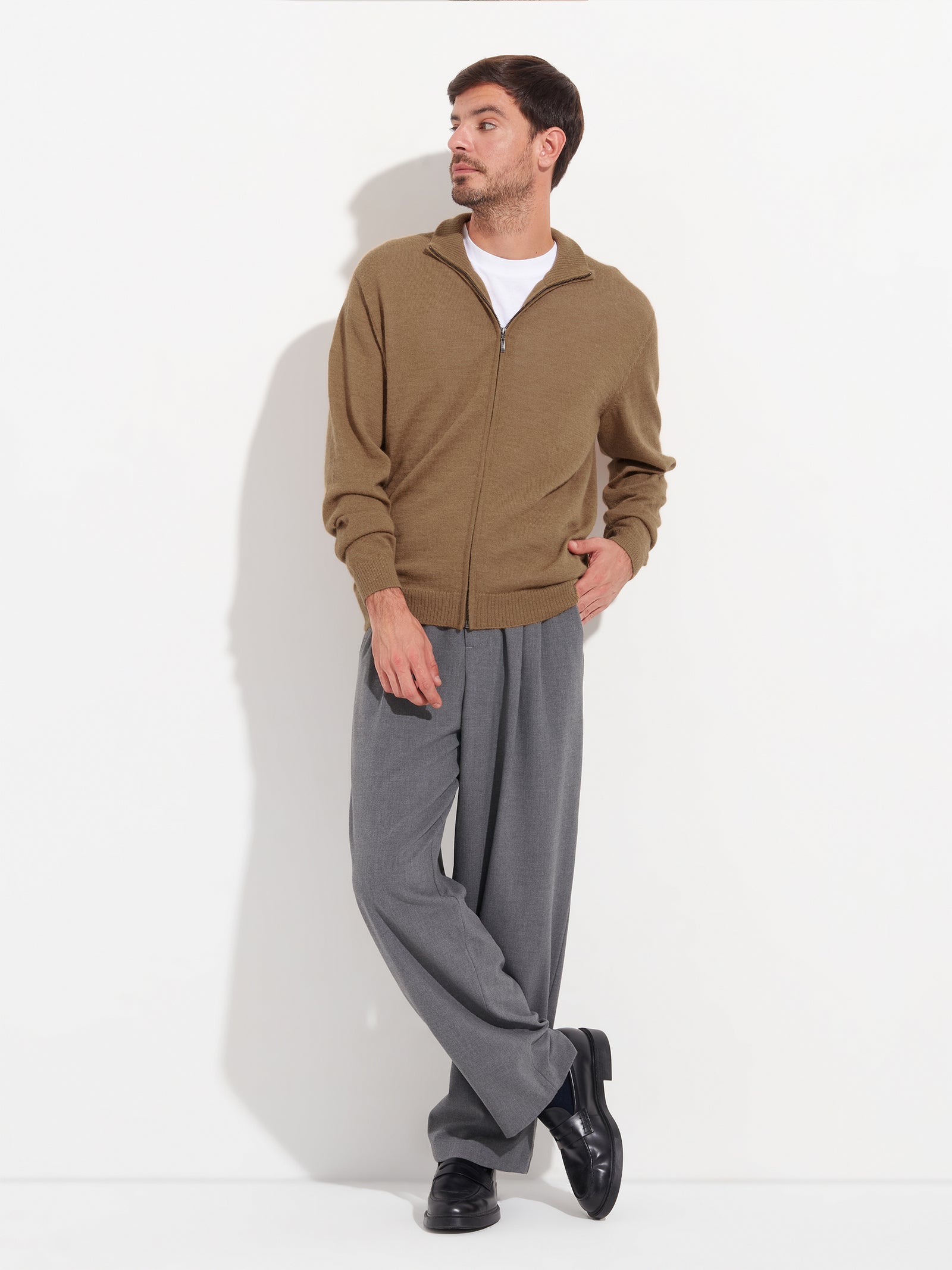 Cárdigan Andreas De Baby Alpaca Color Beige