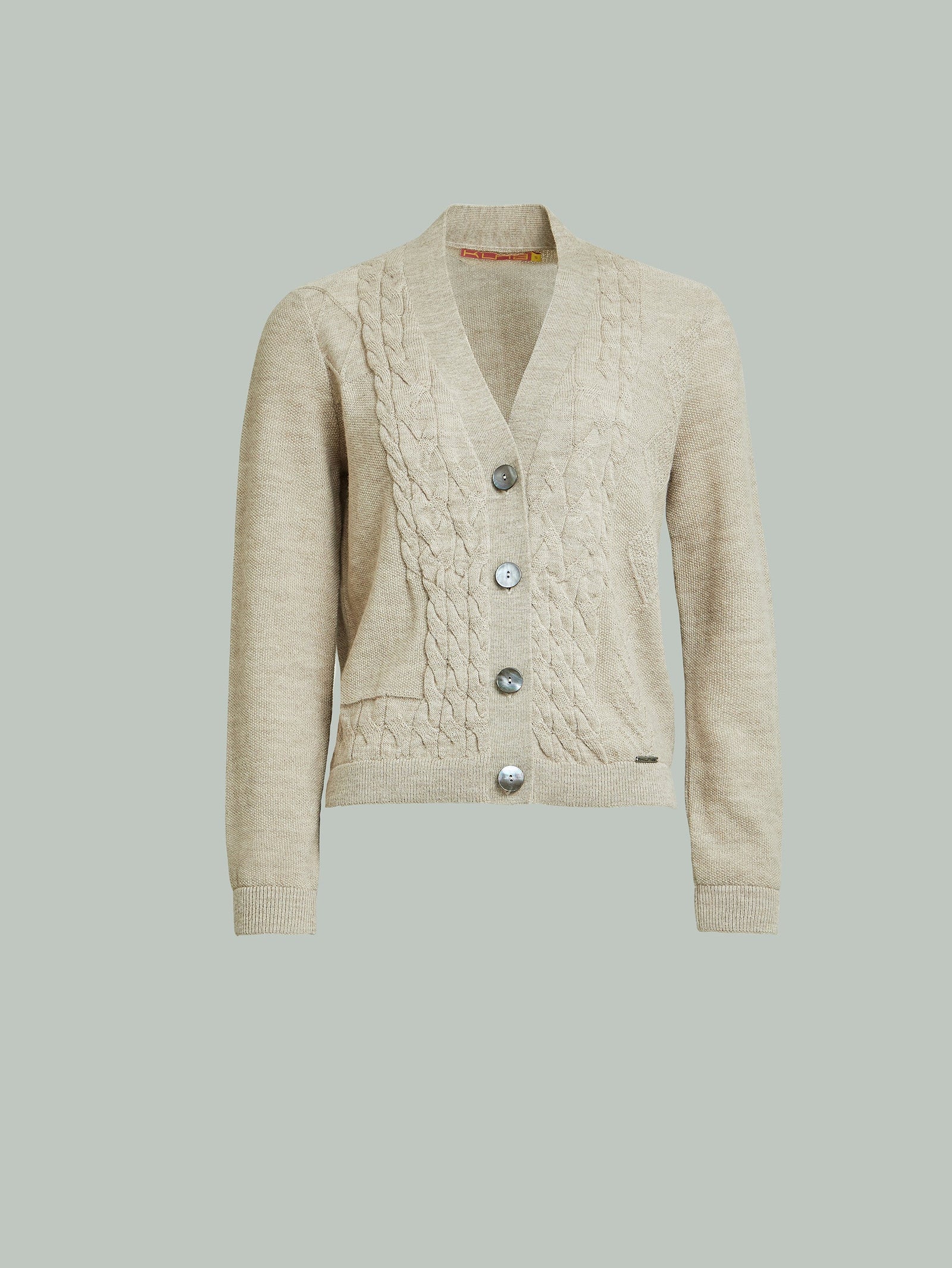 Yanina Baby Alpaca Cardigan in Beige