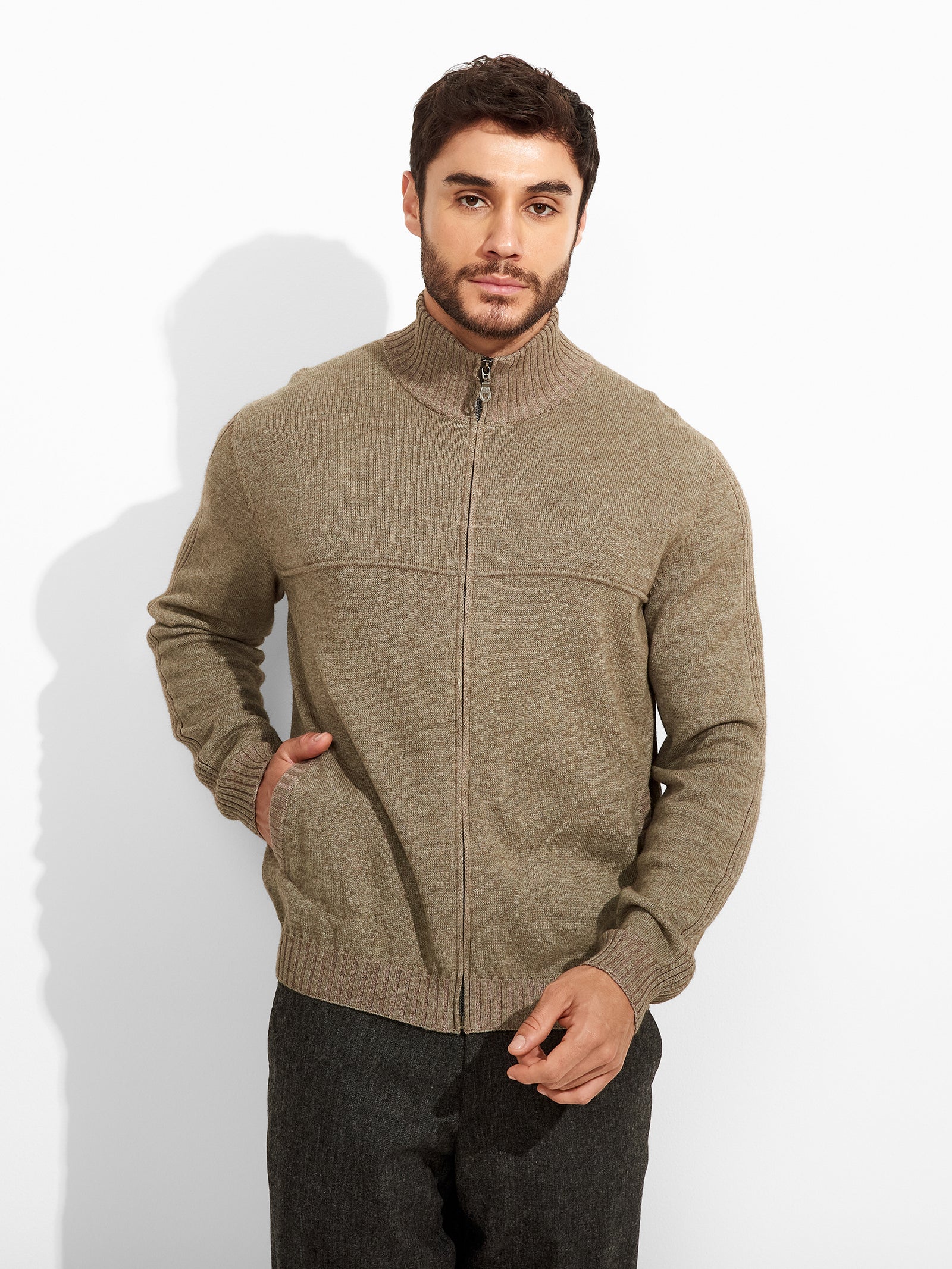 Zucchero Beige Cotton Cardigan