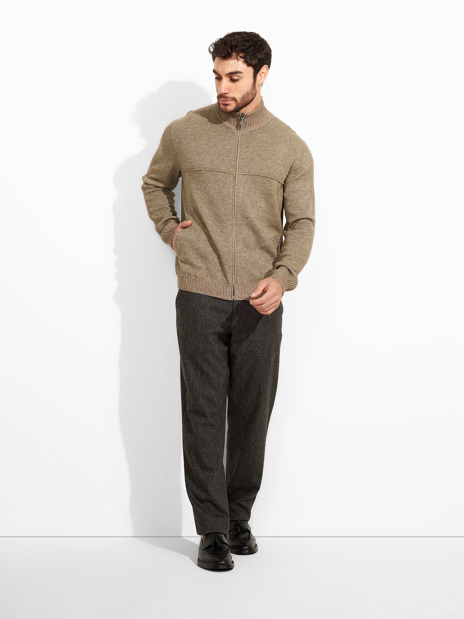 Zucchero Beige Cotton Cardigan