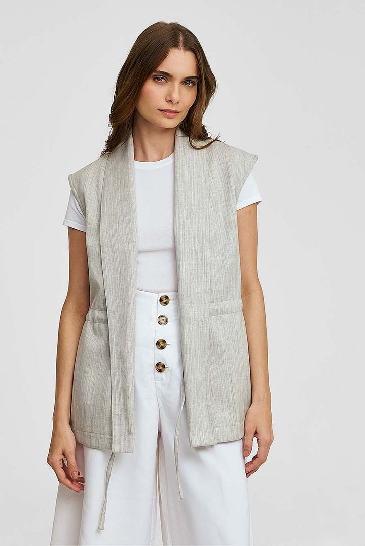 Chaleco Woodland De Lana Color Gris