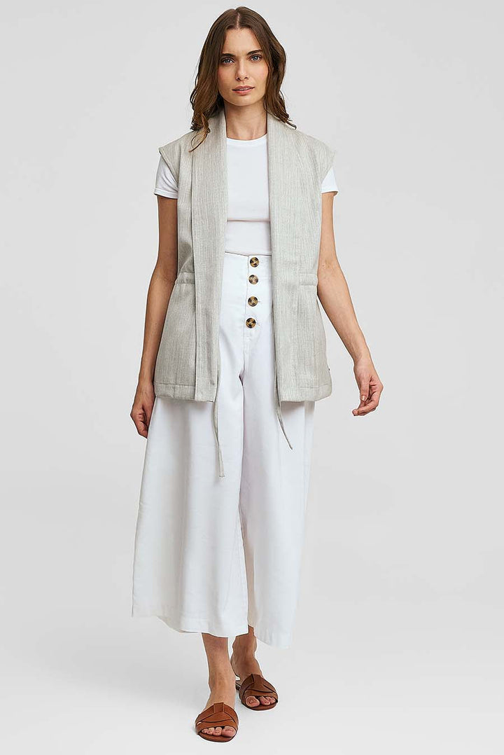 Chaleco Woodland De Lana Color Gris