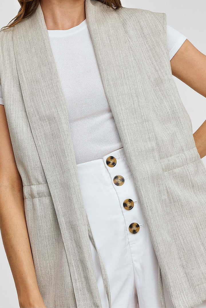 Chaleco Woodland De Lana Color Gris