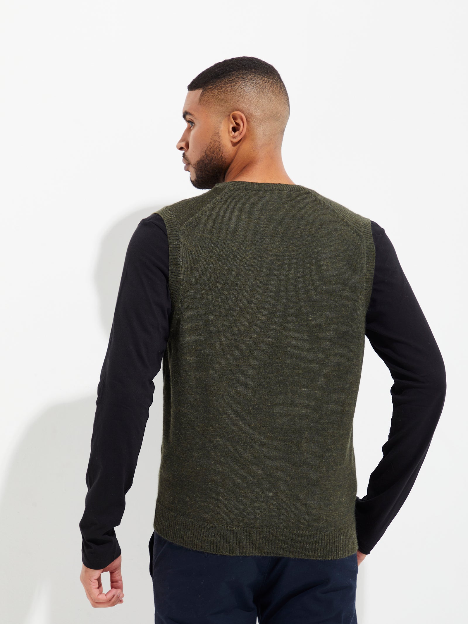 Abel Baby Alpaca Vest Green