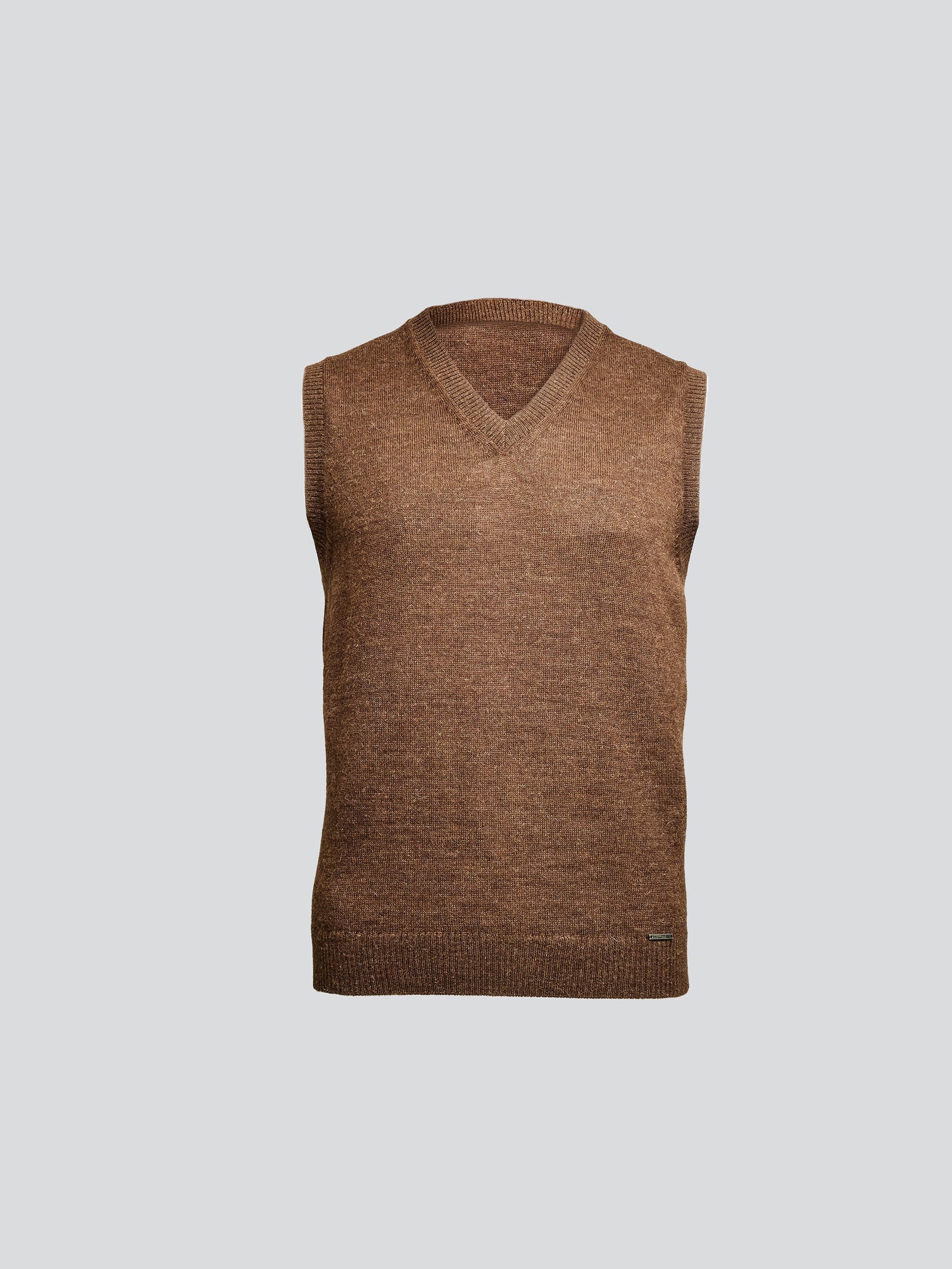 Brown Baby Alpaca Abel Vest