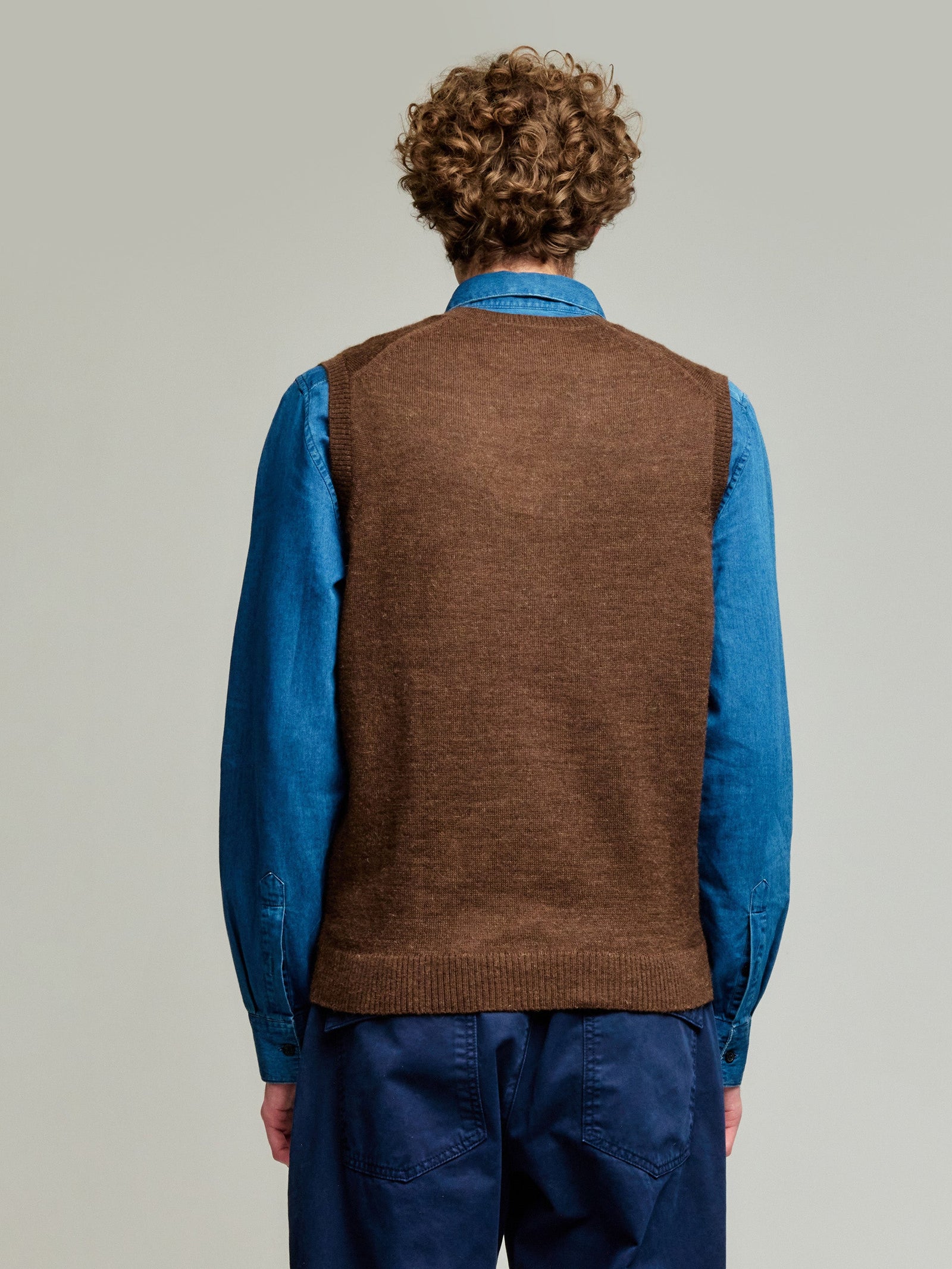 Brown Baby Alpaca Abel Vest