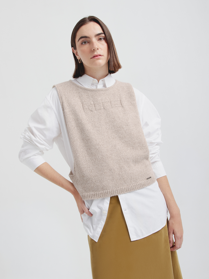 Udda Baby Alpaca Beige Vest