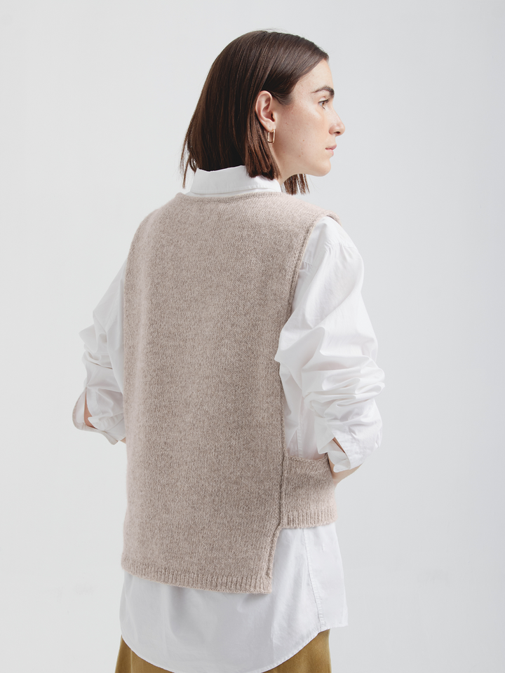 Udda Baby Alpaca Beige Vest