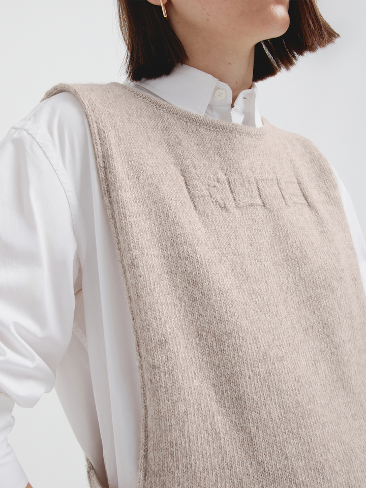 Udda Baby Alpaca Beige Vest