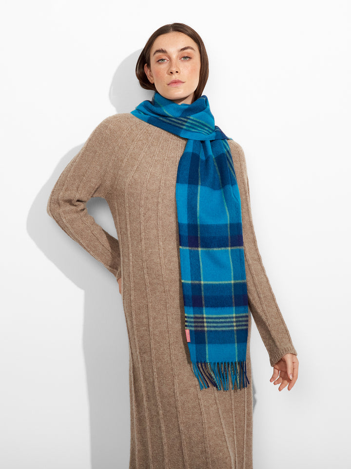 Bufanda Ratti De Baby Alpaca Color Azul