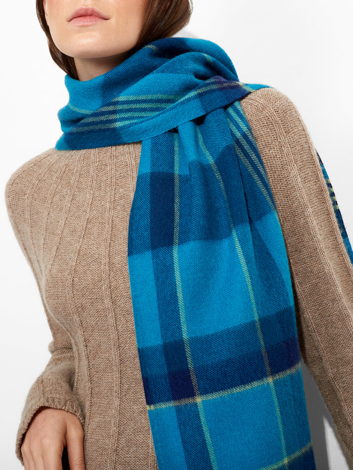 Bufanda Ratti De Baby Alpaca Color Azul