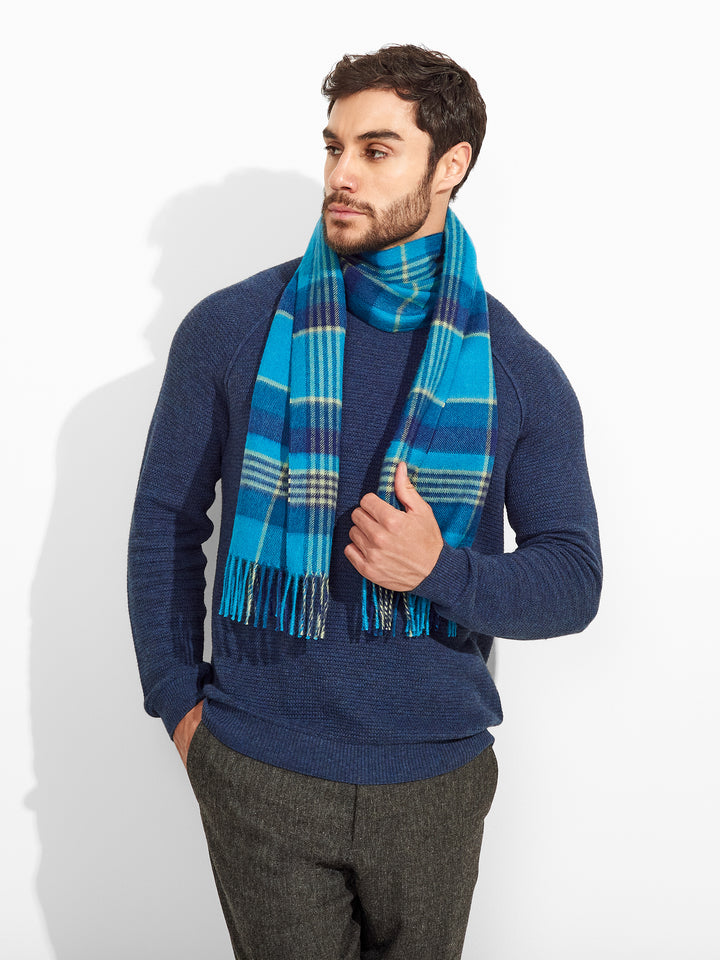 Bufanda Ratti De Baby Alpaca Color Azul
