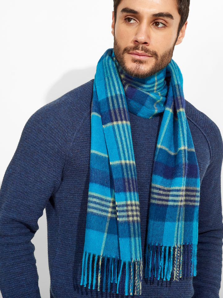Bufanda Ratti De Baby Alpaca Color Azul