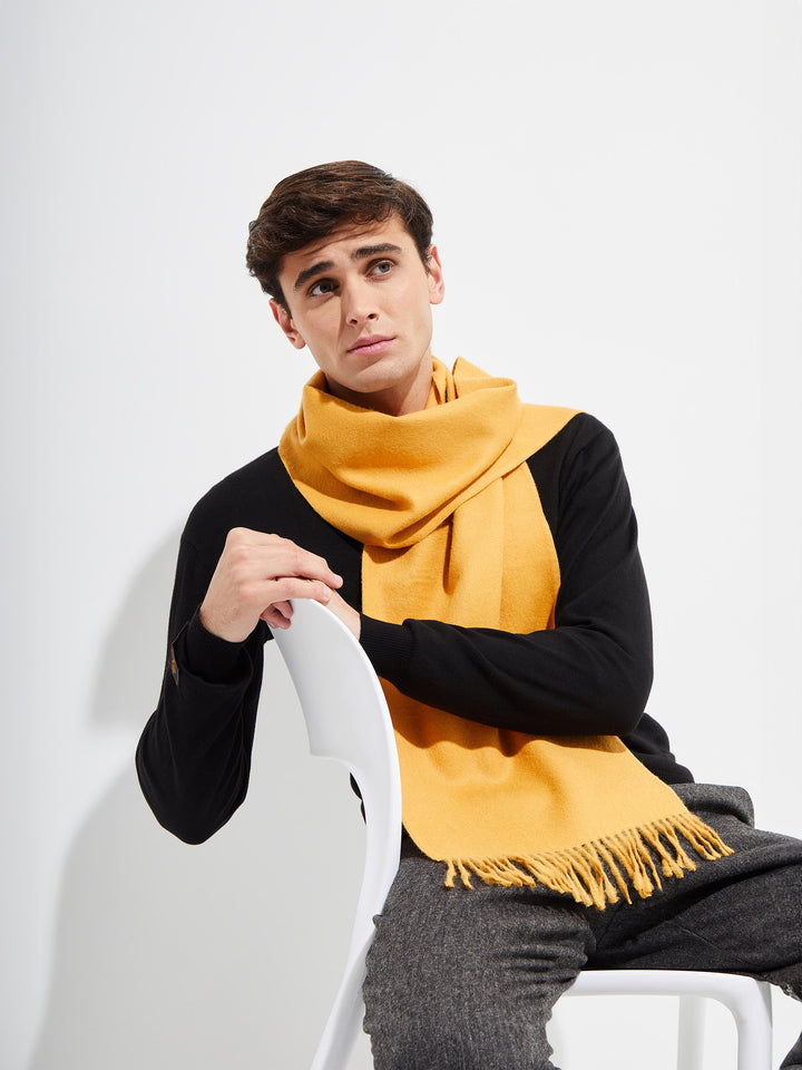 Bufanda Jamas De Alpaca Royal Color Amarillo