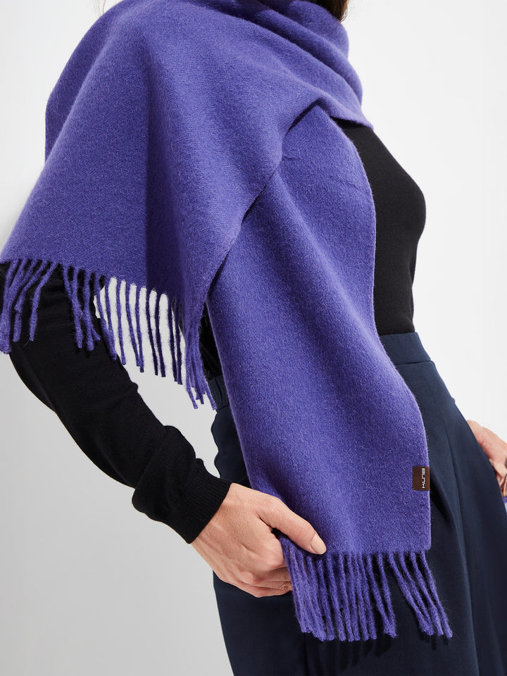 Bufanda Jamas De Alpaca Royal Color Morado