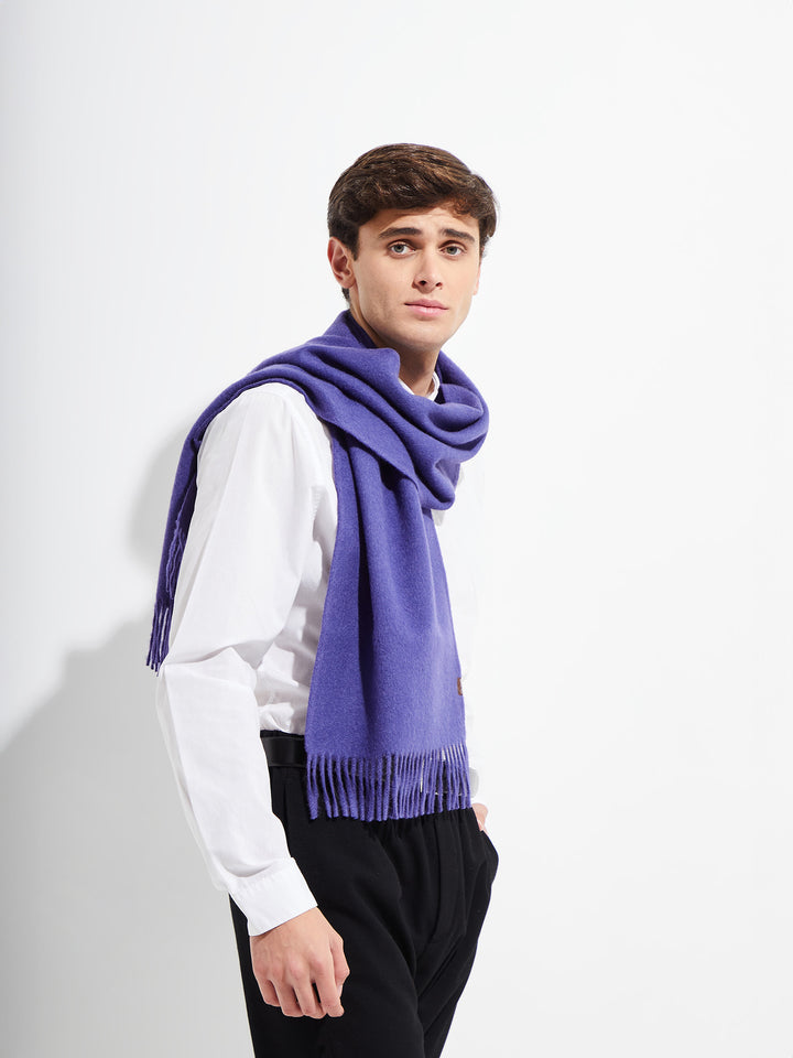 Bufanda Jamas De Alpaca Royal Color Morado