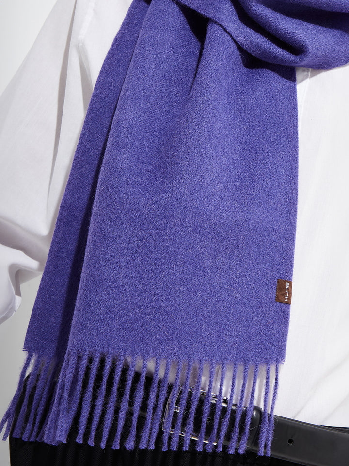 Bufanda Jamas De Alpaca Royal Color Morado