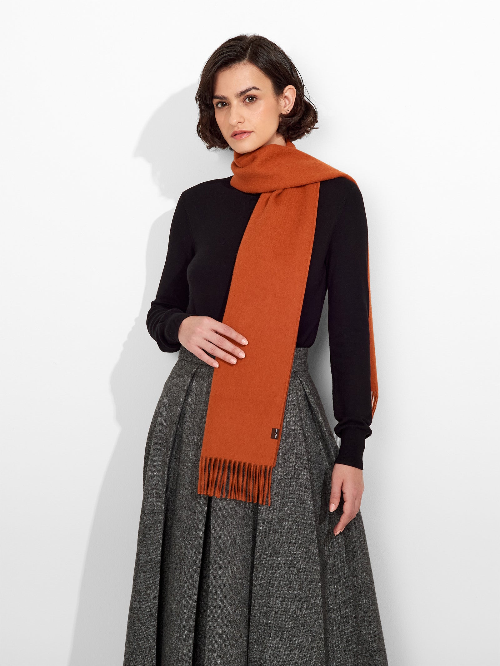 Chalina Jamas De Alpaca Color Naranja