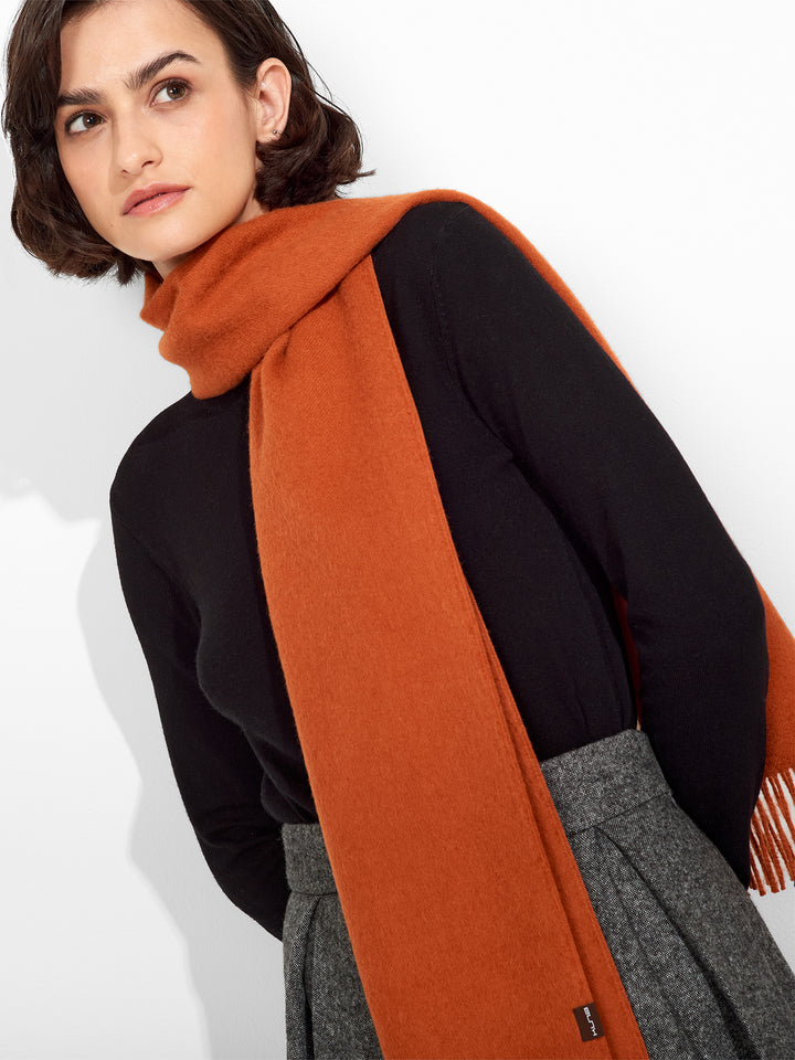 Orange Alpaca Scarf