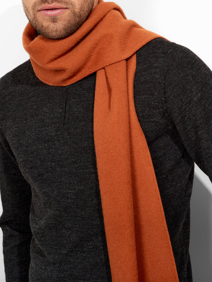 Orange Alpaca Scarf