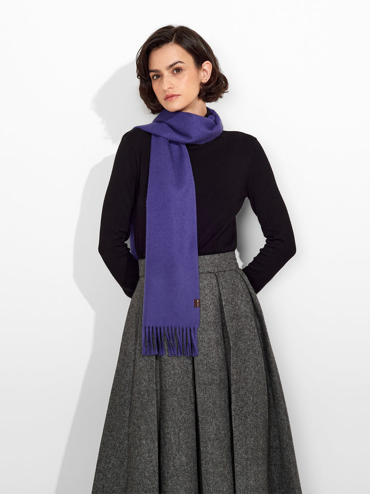 Jamas De Royal Alpaca Purple Color Scarf