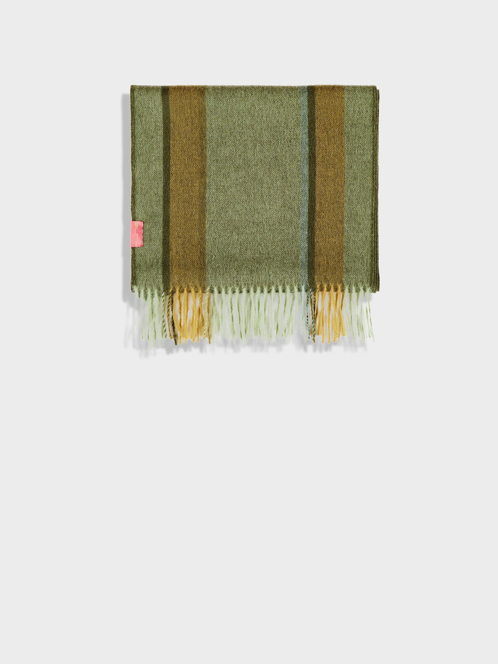 Chalina Perejil De Baby Alpaca Color Verde
