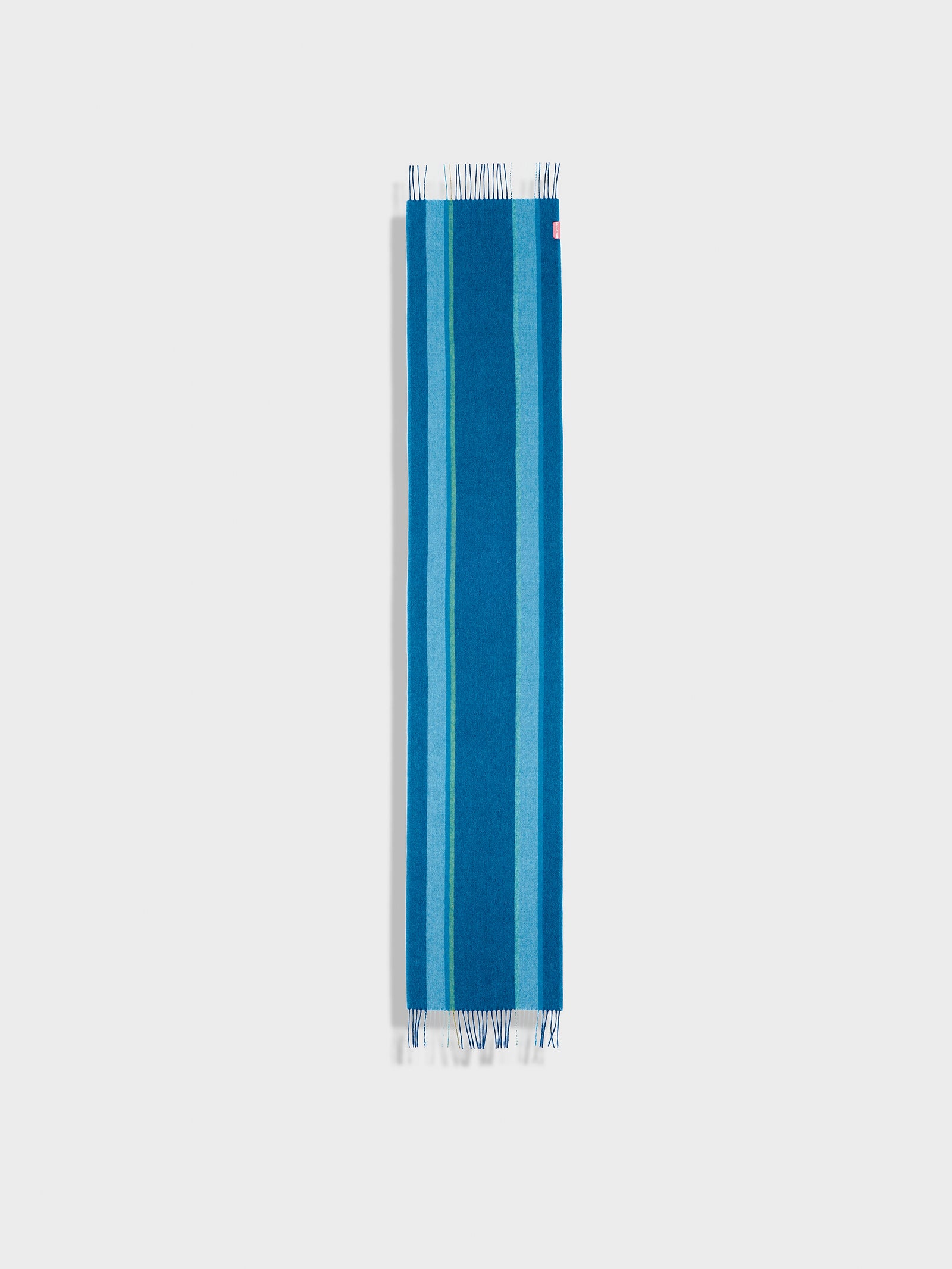 Bufanda Perejil De Baby Alpaca Color Turquesa